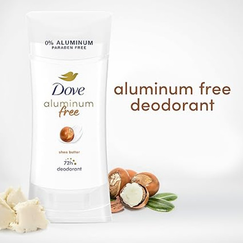 Dove 0% Aluminum Free Deodorant - Shea Butter Scent 74g