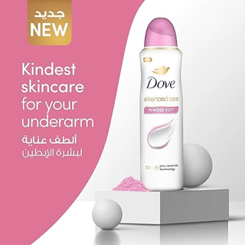 Dove Advanced Care Deodorant Spray - Soft Powder 107g