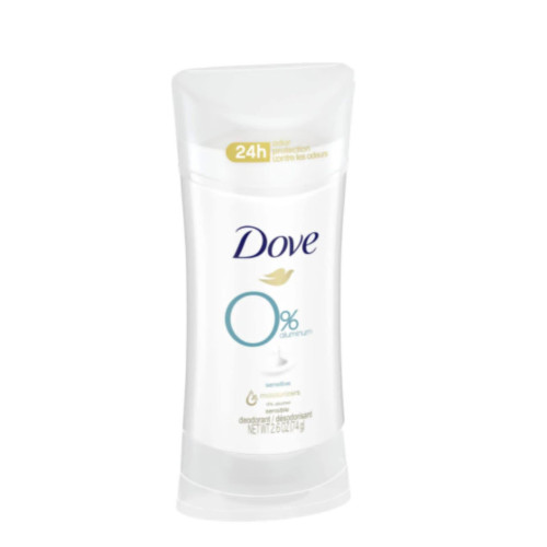 Dove 0% Aluminum Free Deodorant for Sensitive Skin 74g