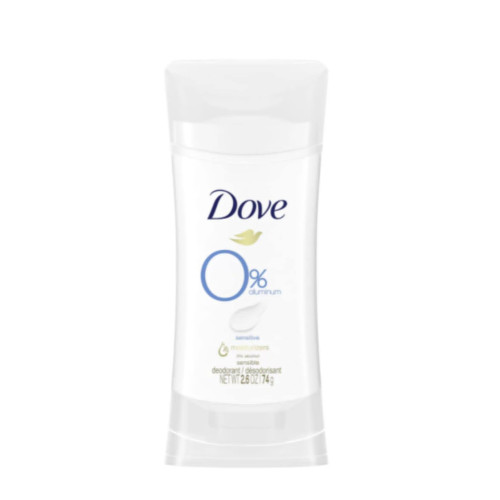 Dove 0% Aluminum Free Deodorant for Sensitive Skin 74g