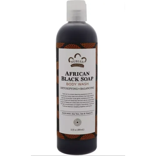 Nubian Heritage African Black Soap Body Wash 384ml
