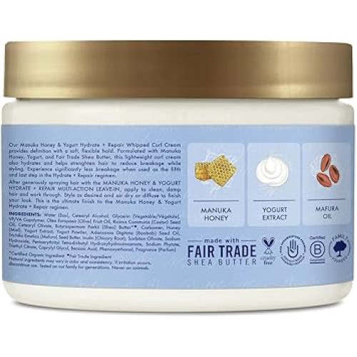 Shea Moisture Manuka Honey & Yogurt Hair Cream 326g