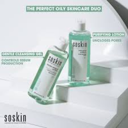 Facial cleansing lotion for oily skin