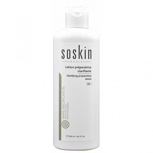 Lotion solution prepared to lighten and unify the skin tone of the face and neck