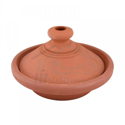 Moroccan pottery cooking casserole, size 29 cm square