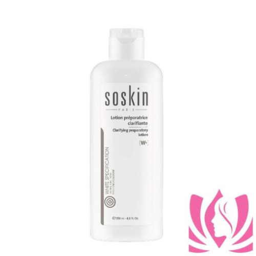Lotion solution prepared to lighten and unify the skin tone of the face and neck