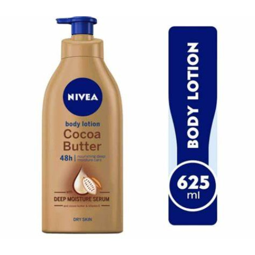 NIVEA Coca Butter Body Lotion, Cocoa Butter, Vitamin E, Dry Skin, 625ml